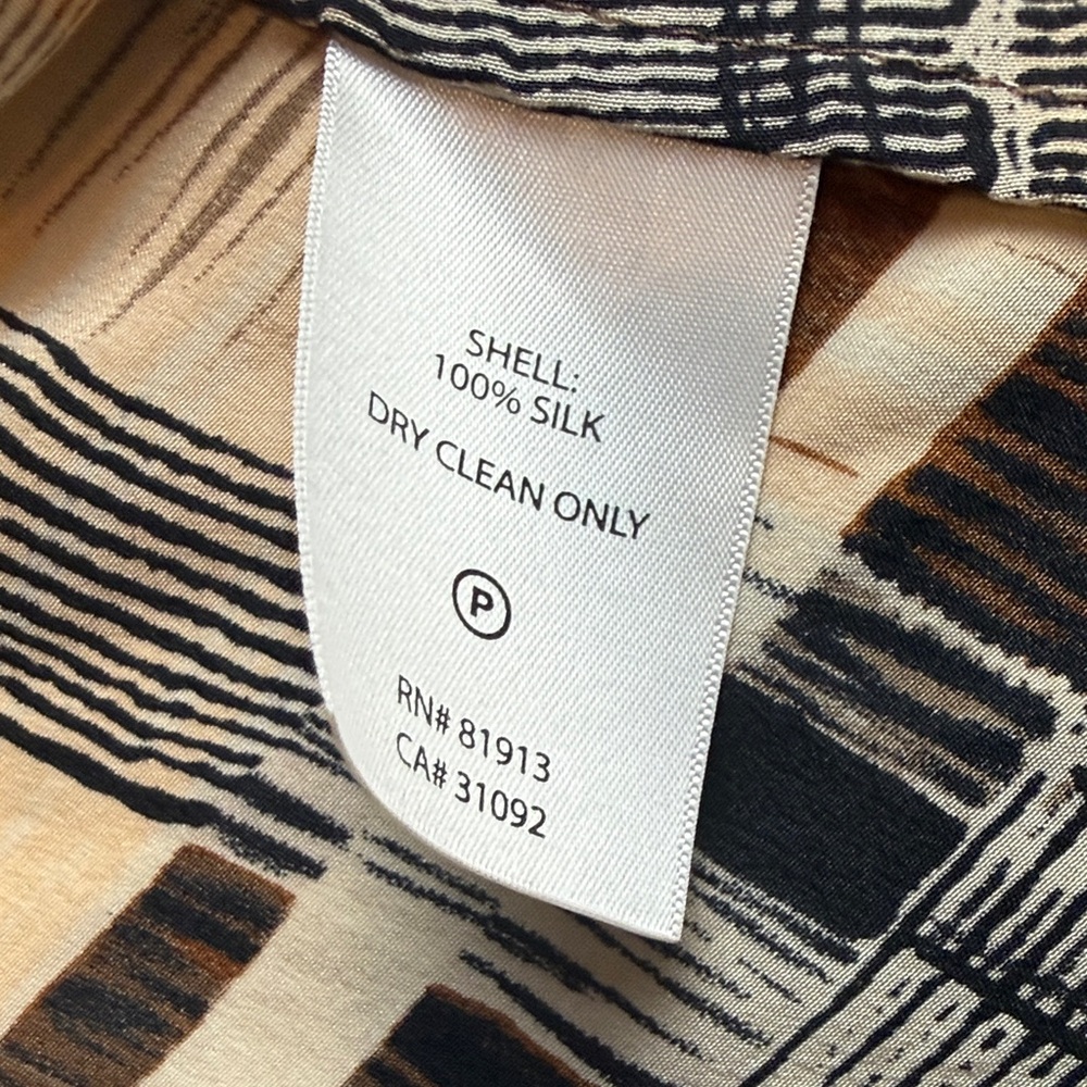 Plenty by Tracy Reese Anthropologie Brown Cream Plaid Sleeveless Silk Sundress 8 - Picture 9 of 13
